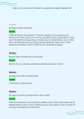 CIPM ACTUAL EXAM TEST PAPER FULL QUESTIONS CORRECT RESPONSES