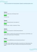 CIPP E EXAM REVIEW SOLVED QUESTIONS COMPLETE ANSWERS GRADED A PLUS