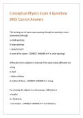 Conceptual Physics Exam 4 Questions With Correct Answers&period;