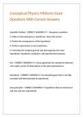 Conceptual Physics Midterm Exam Questions With Correct Answers&period;