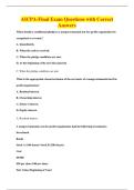 AICPA-Final Exam Questions with Correct&NewLine;Answers