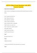 AICPA Ethics Exam Questions with 100&percnt;&NewLine;Correct Answers