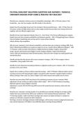 FSA FINAL &lpar;WALMART VALUATION&rpar; QUESTIONS AND ANSWERS &vert; FINANCIAL STATEMENT ANALYSIS STUDY GUIDE & PRACTICE TEST 2026&sol;2027