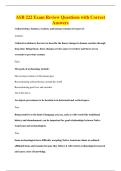 ASB 222 Exam Review Questions with Correct&NewLine;Answers