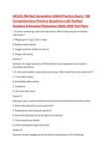NCLEX-RN Next Generation &lpar;NGN&rpar; Practice Exam &vert; 100 Comprehensive Practice Questions with Verified Answers & Detailed Rationales &lpar;2026&ndash;2029 Test Plan&rpar;
