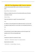 ASB 222 Test Questions with Correct Answers