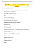 BCO Exam 1 Questions with 100&percnt; Correct&NewLine;Answers