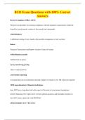 BCO Exam Questions with 100&percnt; Correct&NewLine;Answers