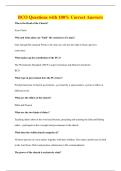 BCO Questions with 100&percnt; Correct Answers