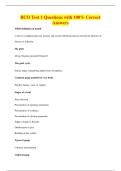 BCO Test 1 Questions with 100&percnt; Correct&NewLine;Answers