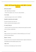 COSC 325 Exam Questions with 100&percnt; Correct&NewLine;Answers