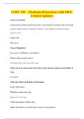 COSC 325 &ndash; Mechanical Questions with 100&percnt;&NewLine;Correct Answers