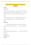 BUNDLE OF EDF 6222 QUESTIONS WITH 100&percnt; CORRECT ANSWERS