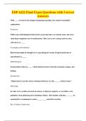 EDF 6222 Final Exam Questions with Correct&NewLine;Answers