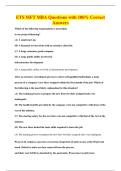 ETS MFT MBA Questions with 100&percnt; Correct&NewLine;Answers
