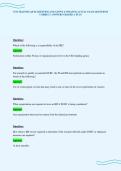 CITI TRAINING QUIZ QUESTION AND ANSWE 4 UPDATED ACTUAL EXAM QUESTIONS&NewLine;CORRECT ANSWERS GRADED A PLUS