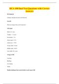 HCA 100 final Test Questions with Correct&NewLine;Answers