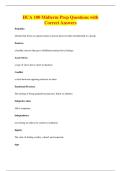 HCA 100 Midterm Prep Questions with&NewLine;Correct Answers