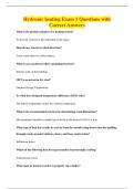 Hydronic heating Exam 1 Questions with&NewLine;Correct Answers