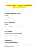 Hydronic heating Midterm Exam Questions&NewLine;with Correct Answers