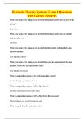 Hydronic Heating Systems Exam 1 Questions&NewLine;with Correct Answers