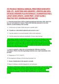 ATI PN ADULT MEDICAL SURGICAL PROCTORED EXAM WITH &NewLine;NGN 170 &ndash; QUESTIONS AND ANSWERS &vert; VERIFIED AND WELL &NewLine;DETAILED ANSWERS PLUS RATIONALES &vert; GUARANTEED PASS &vert; &NewLine;LATEST EXAM UPDATE &vert; EXAM PREP &vert; STUDY GUIDE &vert; &NewLine;PRACTICE TEST&vert; DOWNLOAD INSTANT PDF 
