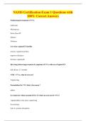 NAMS Certification Exam 1 Questions with&NewLine;100&percnt; Correct Answers