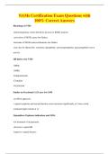 NAMs Certification Exam Questions with&NewLine;100&percnt; Correct Answers