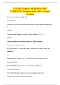 NCCER 26201-20 ALTERNATING&NewLine;CURRENT Questions with 100&percnt; Correct&NewLine;Answers