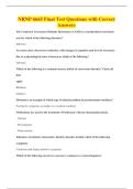 NRNP 6665 Final Test Questions with Correct&NewLine;Answers