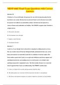 NRNP 6665 Final Exam Questions with Correct&NewLine;Answers