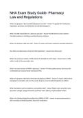 NHA Exam Questions and Answers Study Guide- Pharmacy Law and Regulations