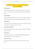 NUR 529 Practice Questions with 100&percnt;&NewLine;Correct Answers