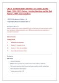 CHEM 210 Biochemistry Module 1 to 8 Exams' & Final Exam &lpar;2026 &sol; 2027&rpar; Portage Learning Questions and Verified Answers&comma; 100&percnt; Guarantee Pass