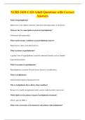 NURS 5434 CAD Adult Questions with Correct&NewLine;Answers