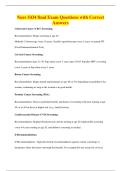 Nurs 5434 final Exam Questions with Correct&NewLine;Answers