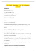 PCA BCO Questions with 100&percnt; Correct&NewLine;Answers