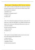 Pharm part 2 Questions with Correct Answers