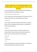 Pharm Made Easy 5&period;0 The Reproductive and&NewLine;Genitourinary Systems Questions with Correct&NewLine;Answers