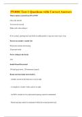 PN4001 Test 1 Questions with Correct Answers