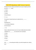 PSO FPS Questions with Correct Answers