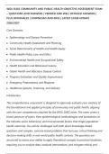 WGU D402 COMMUNITY AND PUBLIC HEALTH OBJECTIVE ASSESSMENT EXAM&ndash; QUESTIONS AND ANSWERS &vert; VERIFIED AND WELL DETAILED ANSWERS &vert;&NewLine;PLUS RATIONALES &vert; DOWNLOAD AND PASS &vert; LATEST EXAM UPDATE&NewLine;2026&sol;2027