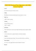 USPS 955 Electrical Part Questions with 100&percnt;&NewLine;Correct Answers