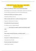 USPS 955 Practice Questions with 100&percnt;&NewLine;Correct Answers