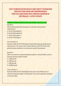 CHST &lpar;CONSTRUCTION HEALTH AND SAFETY TECHNICIAN&rpar; &NewLine;CERTIFICATION EXAM 200 COMPREHENSIVE  &NewLine;PRACTICE QUESTIONS WITH VERIFIED ANSWERS & &NewLine;RATIONALES &vert; LATEST UPDATE