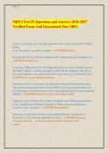 MDC2 Test &num;1 Questions and Answers 2026-2027 &NewLine;Verified Exam And Guaranteed Pass 100&percnt;  