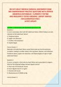 RN VATI ADULT MEDICAL SURGICAL ASSESSMENT EXAM &NewLine; 300 COMPREHENSIVE PRACTICE QUESTIONS WITH VERIFIED &NewLine;ANSWERS & RATIONALES &vert; CURRENTLY TESTING  &NewLine;AND FREQUENTLY TESTED VERSIONS &vert; EXPERT VERIFIED  &NewLine;FOR GUARANTEED PASS &vert;  &NewLine;LATEST UPDATE 