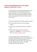 Med Surg Final HESI Questions with complete &NewLine;solutions Verified 100&percnt; Correct 