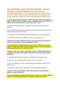 PMI CAPM EXAM&ndash; QUESTIONS AND ANSWERS &vert; VERIFIED &NewLine;AND WELL DETAILED ANSWERS PLUS RATIONALES &vert; &NewLine;GUARANTEED PASS &vert; LATEST EXAM UPDATE &vert; EXAM PREP &vert; &NewLine;STUDY GUIDE &vert; PRACTICE TEST&vert; DOWNLOAD INSTANT PDF