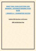 NR607 FINAL EXAM QUESTIONS AND ANSWERS &vert; ADVANCED NURSING STUDY GUIDE